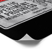 Grappig Anunnaki Waarschuwingsbord - Genetisch Exp Poster (Hoek)