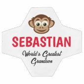 Grappig apengeschenk op maat voetbal voor kinderen (Enkel)