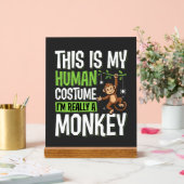 Grappig Apenkostuum Halloween Vector Acryl Bord (Huwelijk)