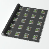 Grappig Apenkostuum Halloween Vector Cadeaupapier (Uitgerold)