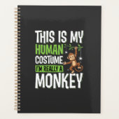 Grappig Apenkostuum Halloween Vector Planner (Voorkant)