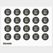 Grappig Apenkostuum Halloween Vector Ronde Sticker (Vel)