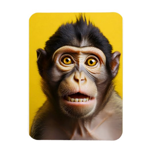 Grappig apenportret magneet (Verticaal)