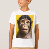 Grappig apenportret t-shirt (Voorkant)
