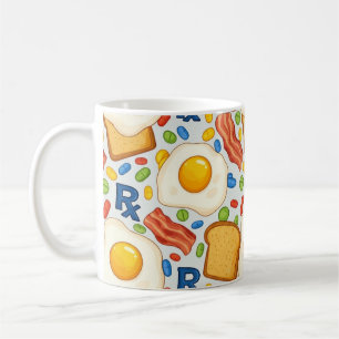 Grappig Apotheek Ontbijt Recept Patroon Koffiemok