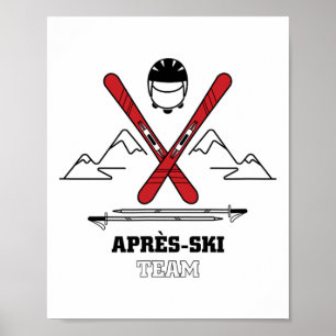 Grappig Apres Ski Team - Grote Sneeuwliefhebbers G Poster