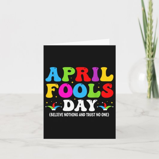 Grappig April Fools Day 1 April Fools Day Joke Pra Kaart (Voorkant)