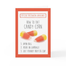 Grappig Aquarel Anti-Candy Corn Halloween