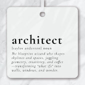 Grappig Architect Definition Gift Ornament