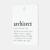 Grappig Architect Definition Gift Ornament (Voorkant links)