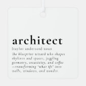 Grappig Architect Definition Gift Ornament (Achterkant)