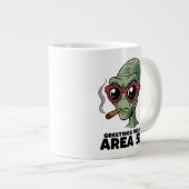 Grappig Area 51 Alien Design Grote Koffiekop (Voorkant rechts)