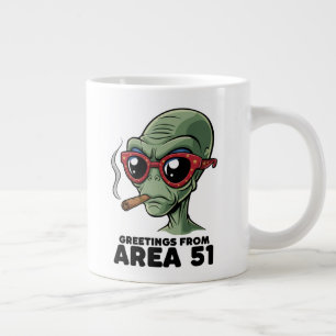 Grappig Area 51 Alien Design Grote Koffiekop