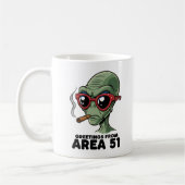 Grappig Area 51 Alien Design Koffiemok (Links)