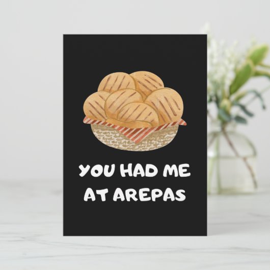 Grappig Arepas citaat Kaart (Staand voorkant)