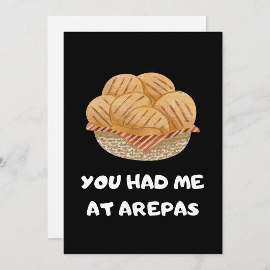 Grappig Arepas citaat Kaart (Voorkant / Achterkant)