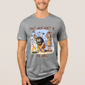 Grappig Aries Sterrenbeeld Shirt Holbewoner Humor  (Voorkant)