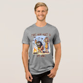 Grappig Aries Sterrenbeeld Shirt Holbewoner Humor  (Voorkant volledig)