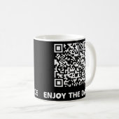 Grappig Art Trump Dancing Interactive Code Koffiemok (Voorkant rechts)