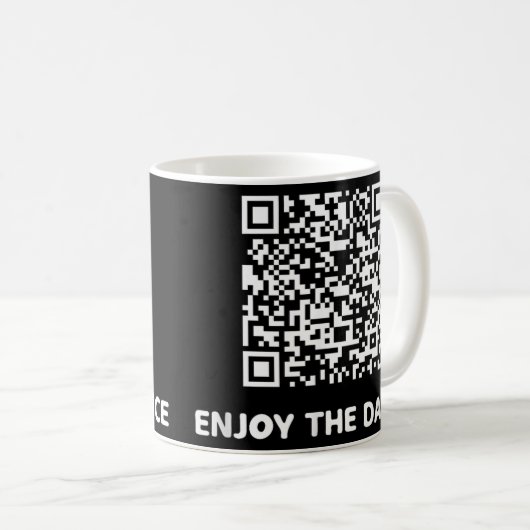 Grappig Art Trump Dancing Interactive Code Koffiemok (Voorkant rechts)