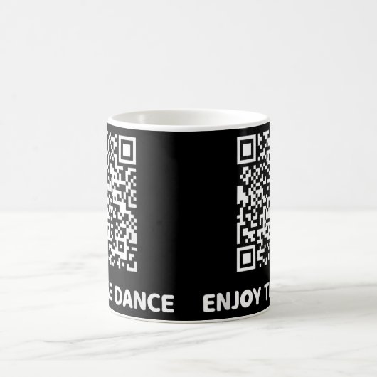 Grappig Art Trump Dancing Interactive Code Koffiemok (Center)