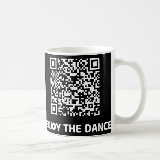 Grappig Art Trump Dancing Interactive Code Koffiemok (Rechts)