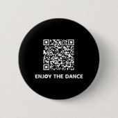 Grappig Art Trump Dancing Interactive Code Ronde Button 5,7 Cm (Voorkant)