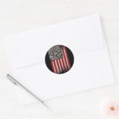 Grappig Art Trump Dans Code Ronde Sticker (Envelop)