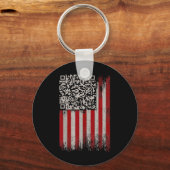 Grappig Art Trump Dans Code Sleutelhanger (Voorkant)