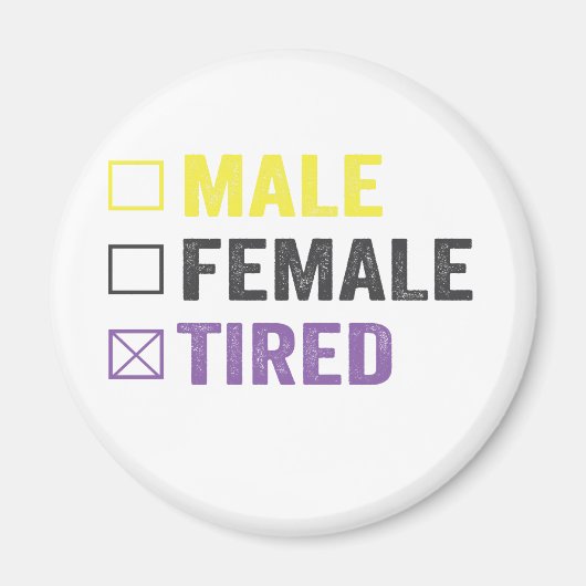 Grappig aseksueel transseksueel lgbt pride niet bi magneet (Voorkant)