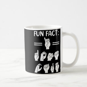 Grappig Asl Amerikaanse Gebarentaal Interessant Fe Koffiemok