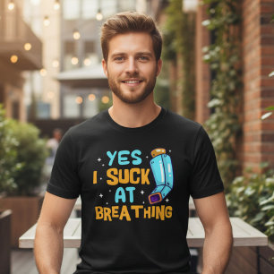 Grappig Astma-Bewustzijn Tri-Blend Shirt