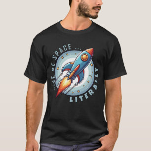 Grappig Astronaut & Rocket Design - Geef me ruimte T-shirt
