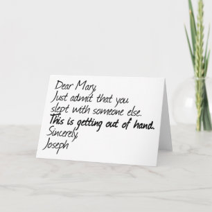 Grappig atheïstisch ontwerp feestdagen kaart