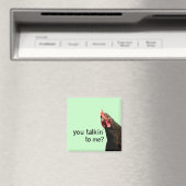 Grappig Attitude Chicken, praat je tegen me? Magneet (Insitu (Vaatwasser))
