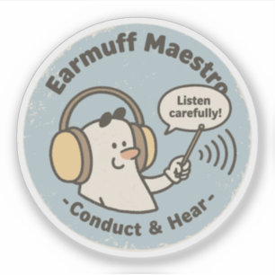 Grappig Audiologie Muzikant Cadeau Sticker