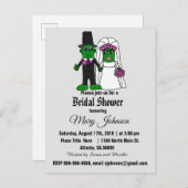 Grappig augurk bruid en bruidegom Vrijgezellenfees Uitnodiging Briefkaart (Voorkant / Achterkant)