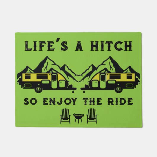 Grappig Australisch Caravanning Front Deurmat (Voorkant)