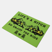 Grappig Australisch Caravanning Front Deurmat (Schuin)