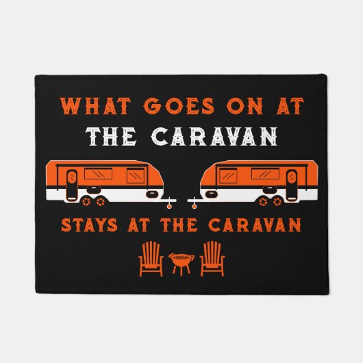 Grappig Australisch Caravanning Front Deurmat (Voorkant)