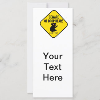 Grappig Australisch gebaar. Pas op voor de Beren v