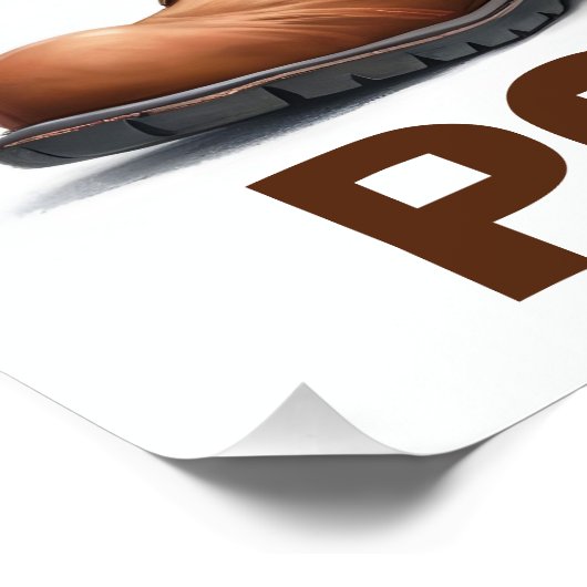 Grappig australisch kookaburra neutraal aards toil perfect poster (Hoek)