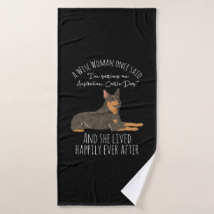 Grappig Australisch vee hond citaat Badhanddoek
