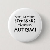 Grappig autisme bewustzijn | ASD Ronde Button 5,7 Cm (Voorkant)