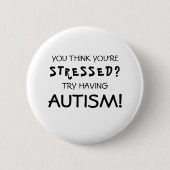 Grappig Autisme Bewustzijn | ASS Ronde Button 5,7 Cm (Voorkant)