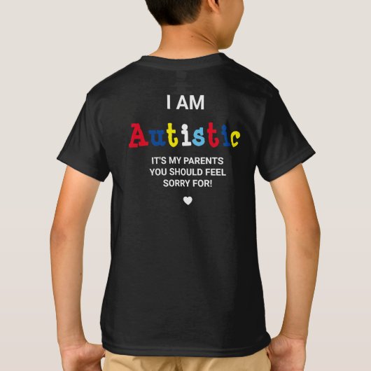 Grappig Autisme Bewustzijn | ASS T-shirt (Achterkant)