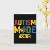 Grappig Autisme Bewustzijn Autistische Autisme Mod Kaart (Gele Bloem)