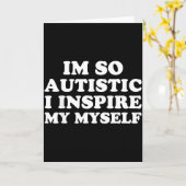 Grappig Autisme Bewustzijn Ik Ben Autistisch Trots Kaart (Gele Bloem)