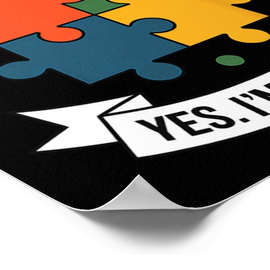 Grappig Autisme Bewustzijn Kinder Autistische Puzz Poster (Hoek)