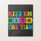 Grappig Autisme Bewustzijn Rizz'em met The Tism Legpuzzel (Verticaal)